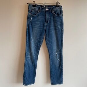 Dear John Women's Distressed Blue Denim Skinny Jeans Size‎ 26